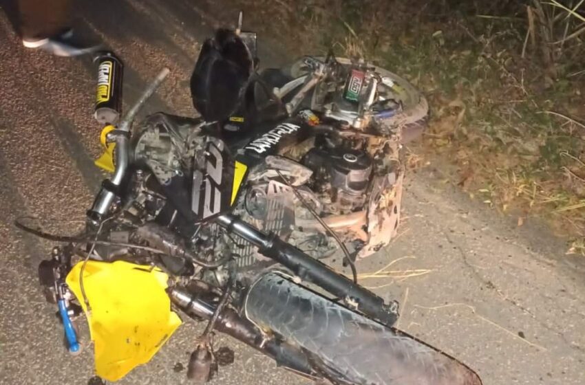  Un muerto y un herido en choque de motocicleta en Trinidad