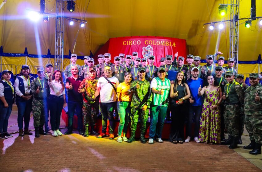  El circo del Ejército fue condecorado por su labor social en Casanare
