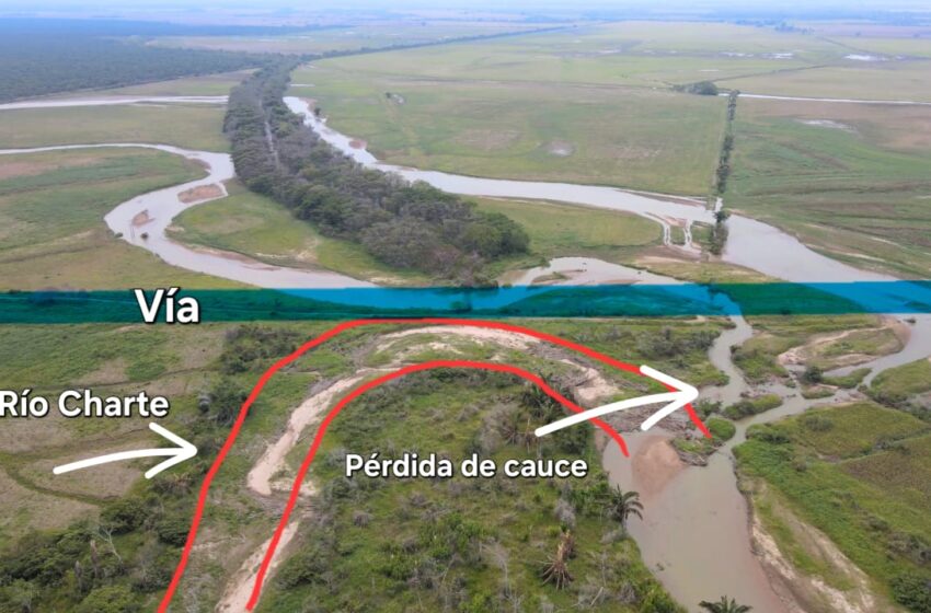  Avanza la canalización de 3 km del río Charte en Maní