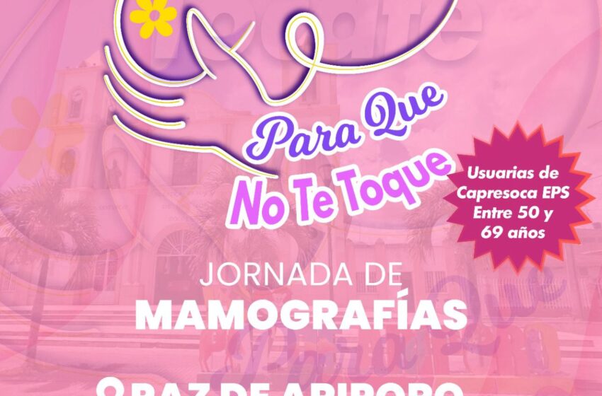  ‘Unidad Móvil Rosa’ para la toma de mamografías de Capresoca llega a Paz de Ariporo