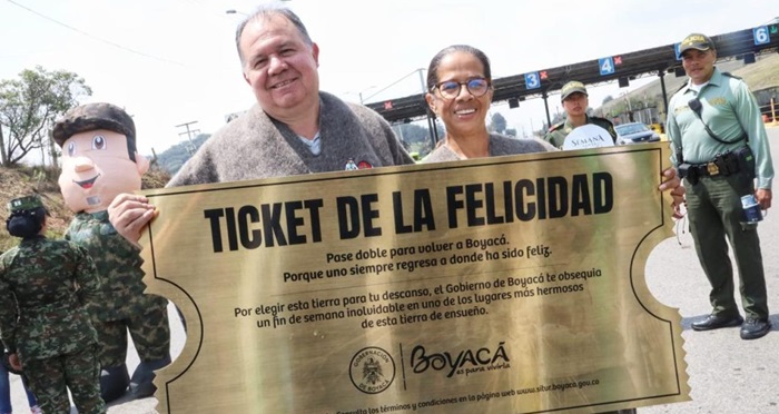  Boyacá recibe a turistas de todo el país con el ‘Ticket de la felicidad’