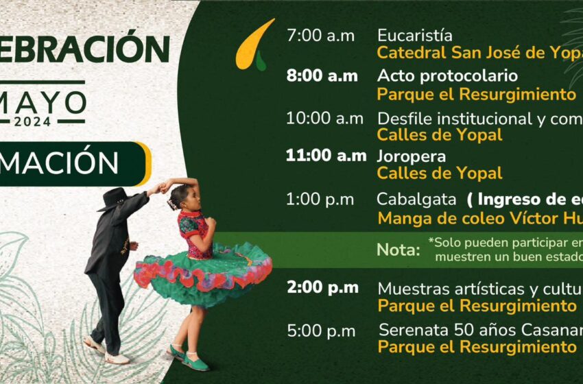  15 de mayo: Día cívico en Casanare para celebrar con orgullo y entusiasmo el cincuentenario de nuestra tierra