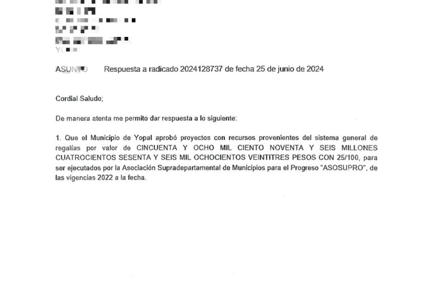  Más de 58 mil millones de pesos le entregó la alcaldía de Luís Eduardo Castro a Asosupro