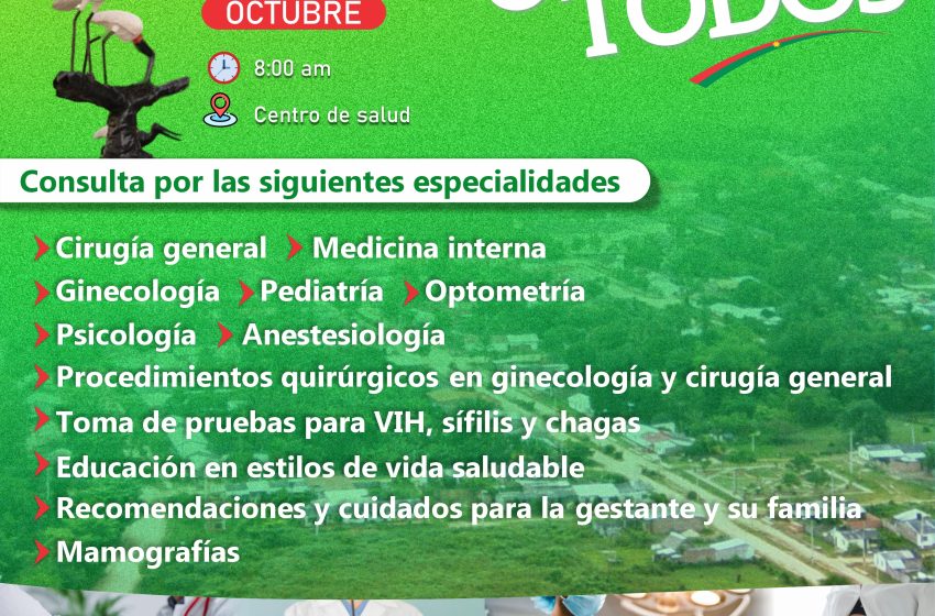  Las jornadas de salud que lidera Zorro ahora llegan a San Luis de Palenque