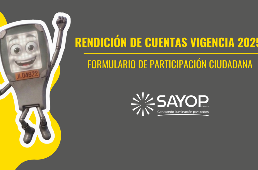  SAYOP Rinde cuentas