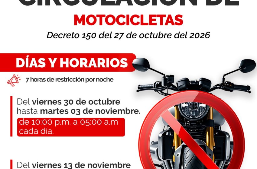  Ojo a la restricción de motocicletas en Yopal